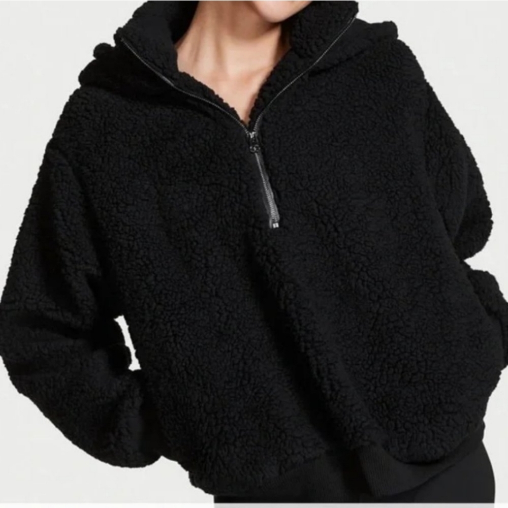 Victoria's Secret Plush Fleece Half Zip Hoodie